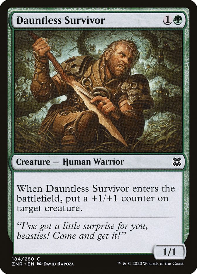 Dauntless Survivor [Zendikar Rising] | Golgari Games