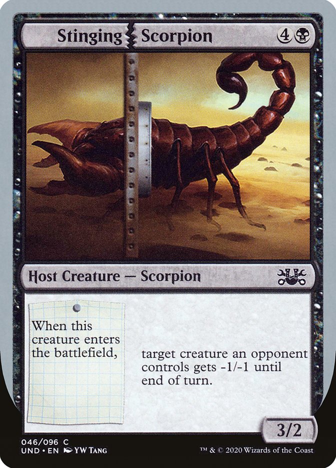 Stinging Scorpion [Unsanctioned] | Golgari Games