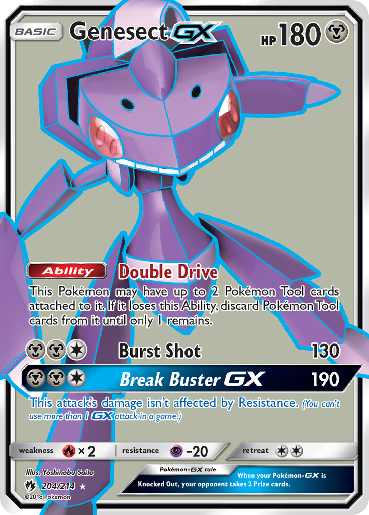 Genesect GX (204/214) [Sun & Moon: Lost Thunder] | Golgari Games