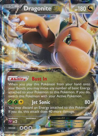 Dragonite EX (74/111) (Jumbo Card) [XY: Furious Fists] | Golgari Games