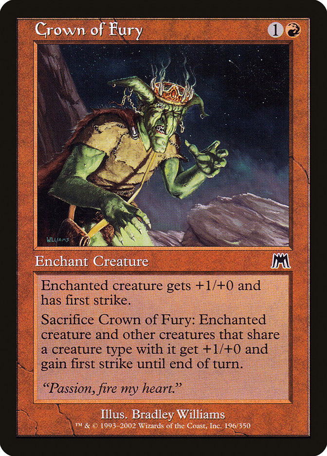 Crown of Fury [Onslaught] | Golgari Games