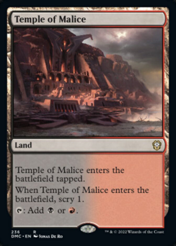 Temple of Malice [Dominaria United Commander] | Golgari Games