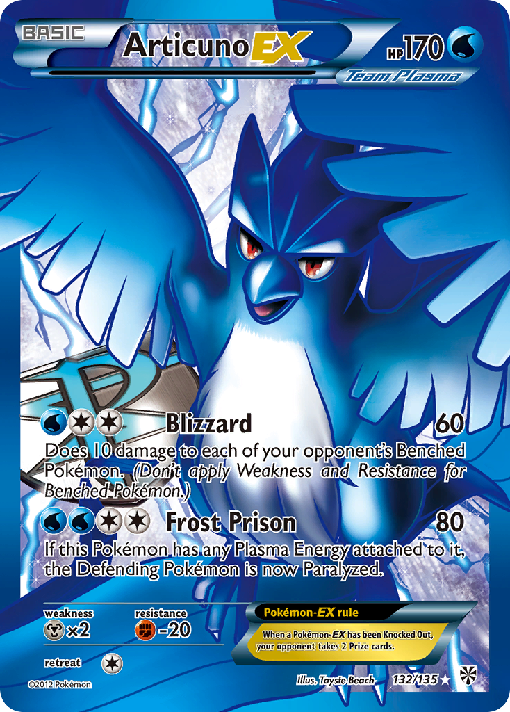 Articuno EX (132/135) [Black & White: Plasma Storm] | Golgari Games