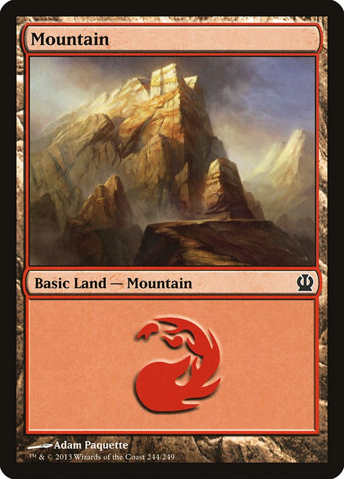 Mountain (244) [Theros] | Golgari Games