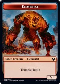 Elemental // Satyr Double-sided Token [Theros Beyond Death Tokens] | Golgari Games