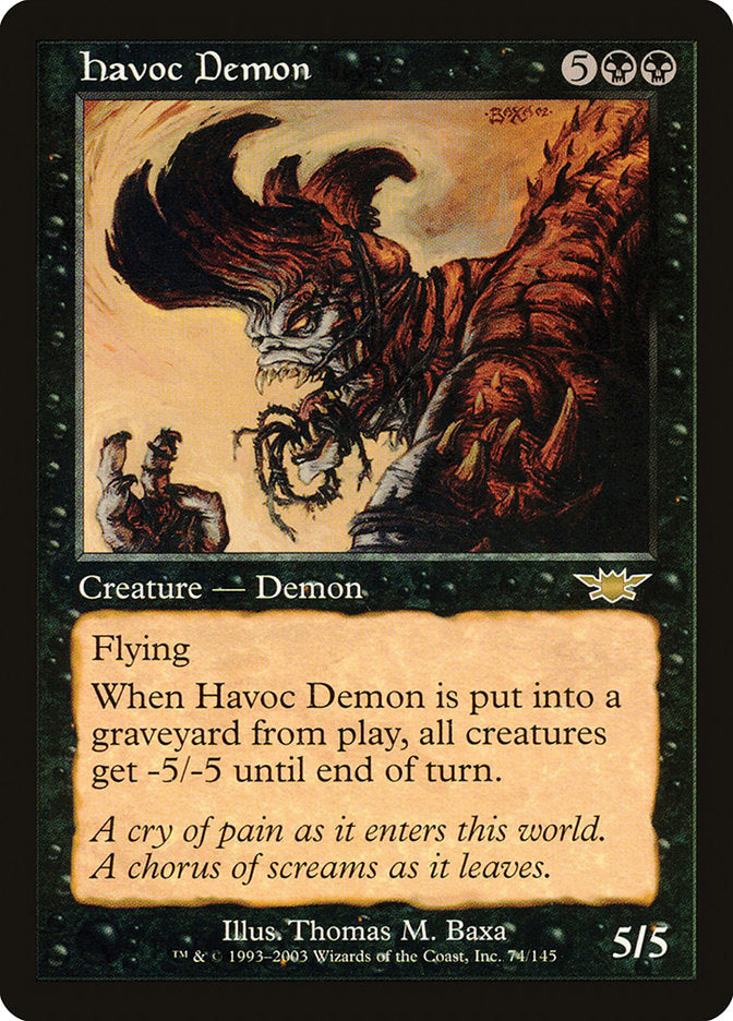 Havoc Demon [Legions] | Golgari Games