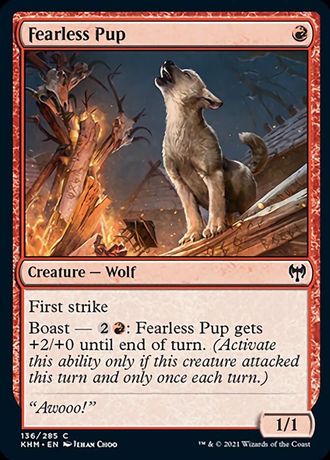 Fearless Pup [Kaldheim] | Golgari Games