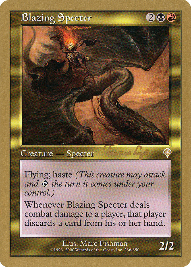 Blazing Specter (Tom van de Logt) [World Championship Decks 2001] | Golgari Games