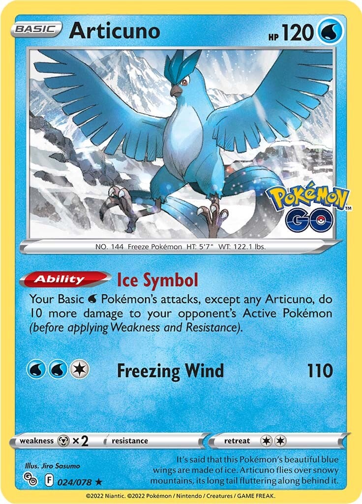 Articuno (024/078) [Pokémon GO] | Golgari Games