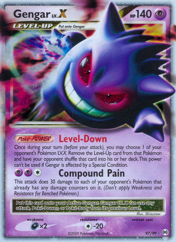 Gengar LV.X (97/99) [Platinum: Arceus] | Golgari Games