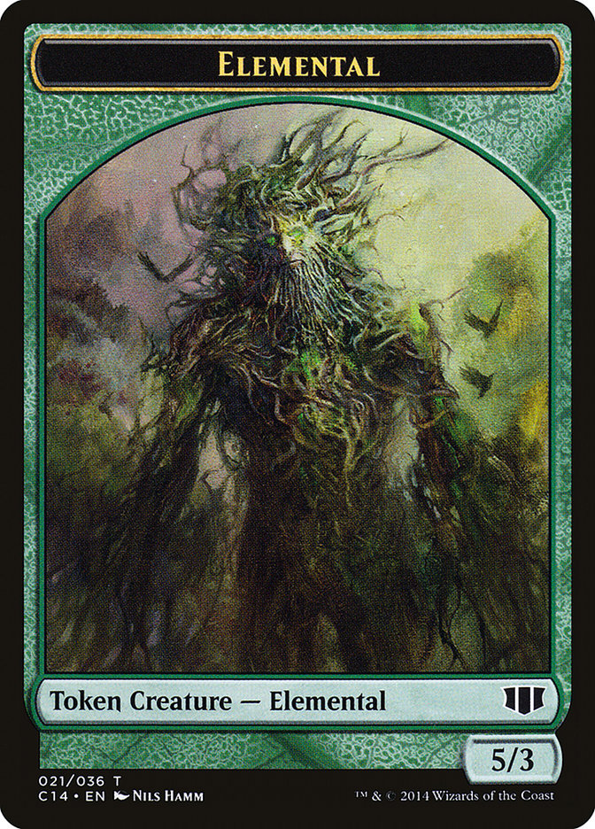 Elemental // Beast (019/036) Double-sided Token [Commander 2014 Tokens] | Golgari Games