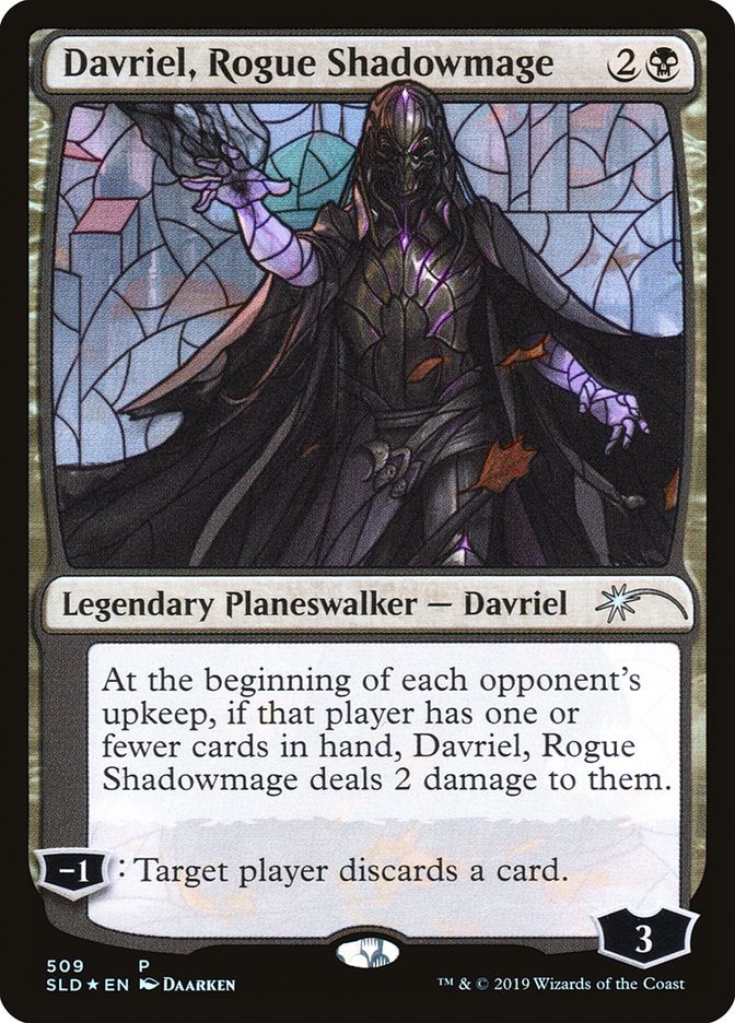 Davriel, Rogue Shadowmage (Stained Glass) [Secret Lair Drop Promos] | Golgari Games