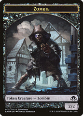 Zombie // Zombie Double-sided Token [Eldritch Moon Prerelease Promos] | Golgari Games