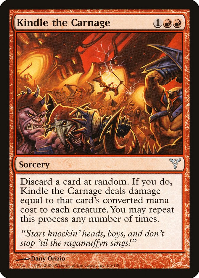 Kindle the Carnage [Dissension] | Golgari Games