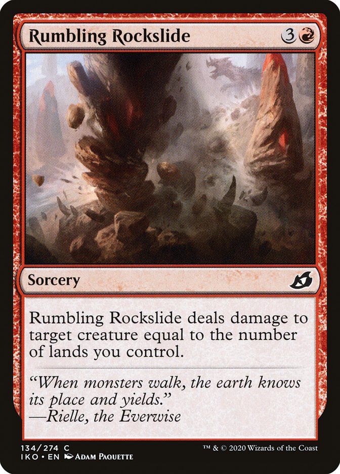 Rumbling Rockslide [Ikoria: Lair of Behemoths] | Golgari Games