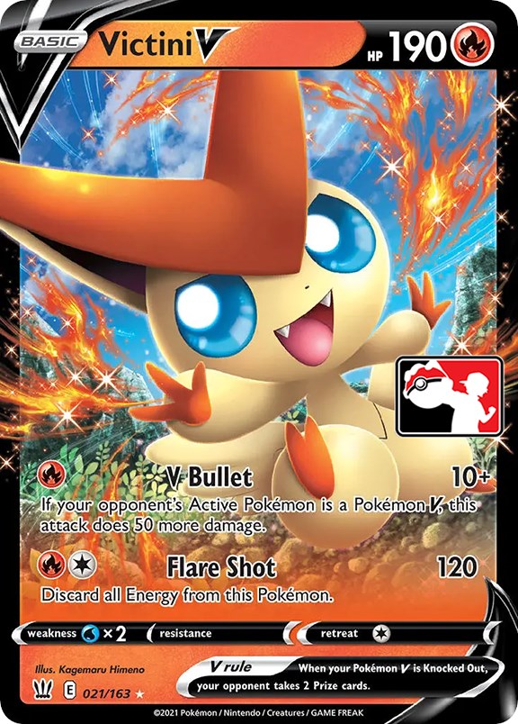 Victini V (021/163) [Prize Pack Series One] | Golgari Games