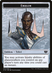 Teferi, Temporal Archmage Emblem // Zombie (011/036) Double-sided Token [Commander 2014 Tokens] | Golgari Games