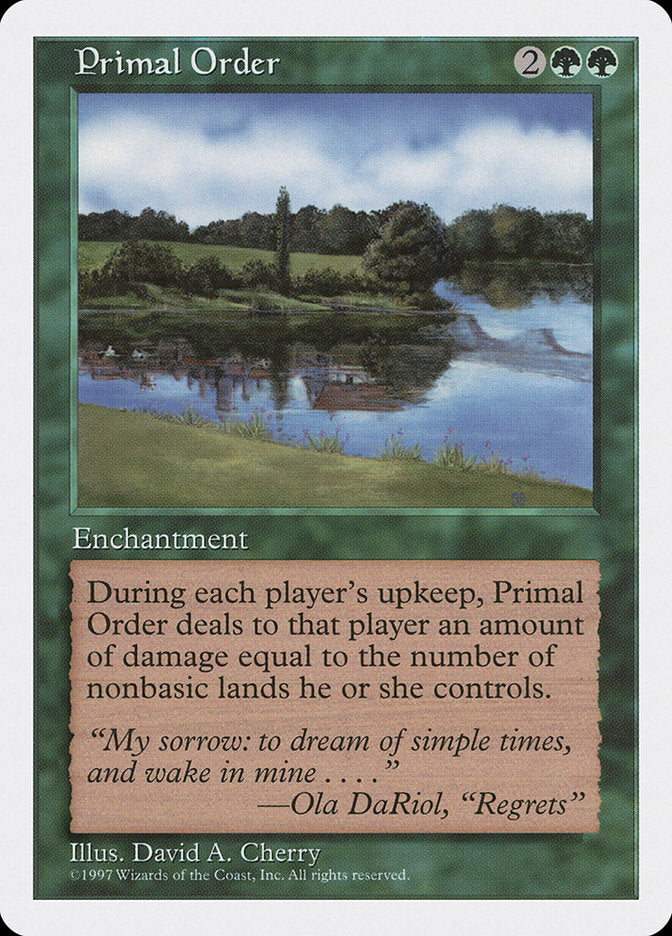 Primal Order [Fifth Edition] | Local Legends