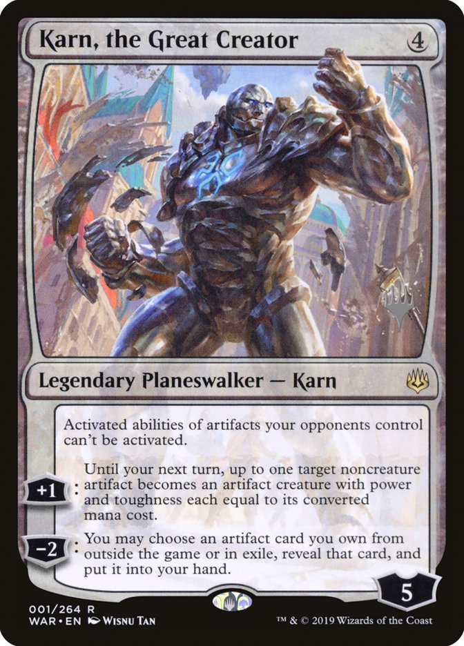 Karn, the Great Creator (Promo Pack) [War of the Spark Promos] | Golgari Games