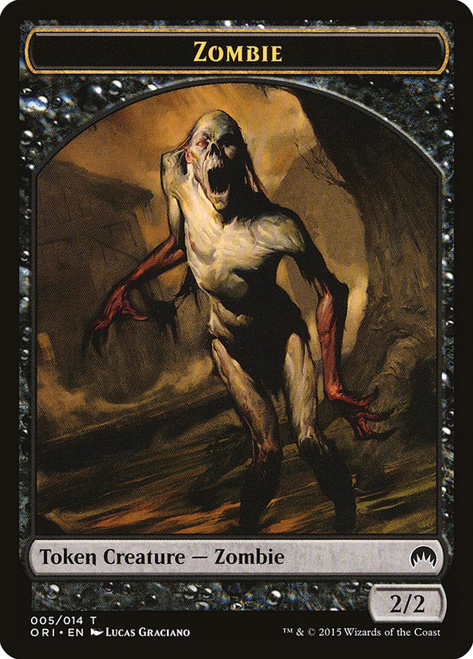 Zombie Token [Magic Origins Tokens] | Golgari Games