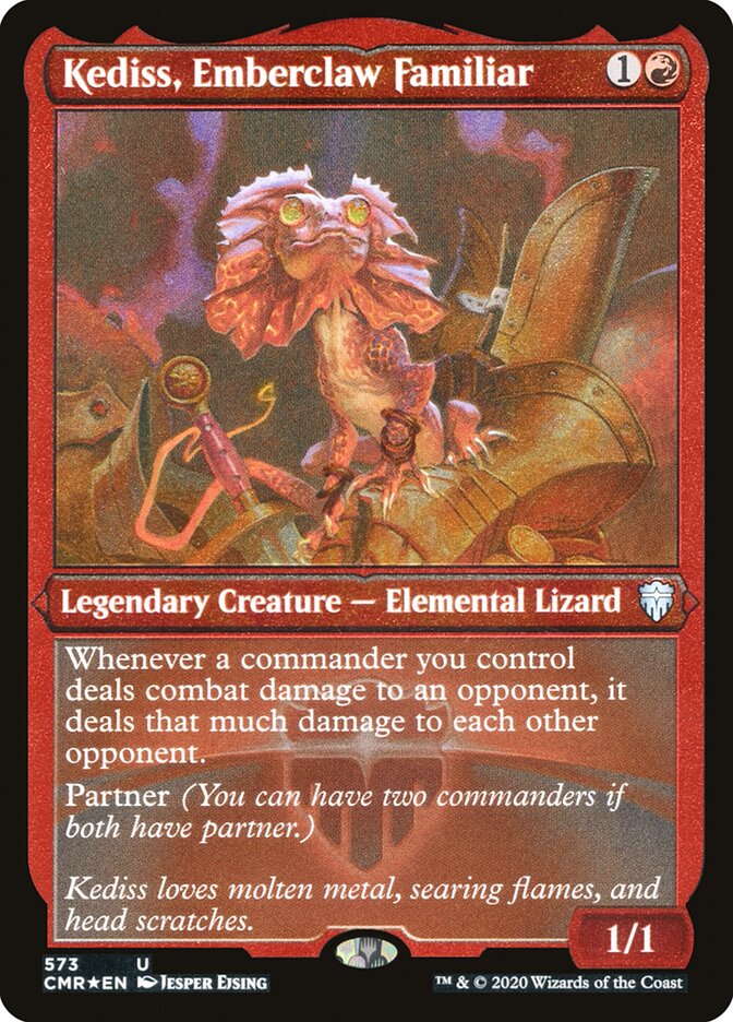 Kediss, Emberclaw Familiar (Etched) [Commander Legends] | Golgari Games