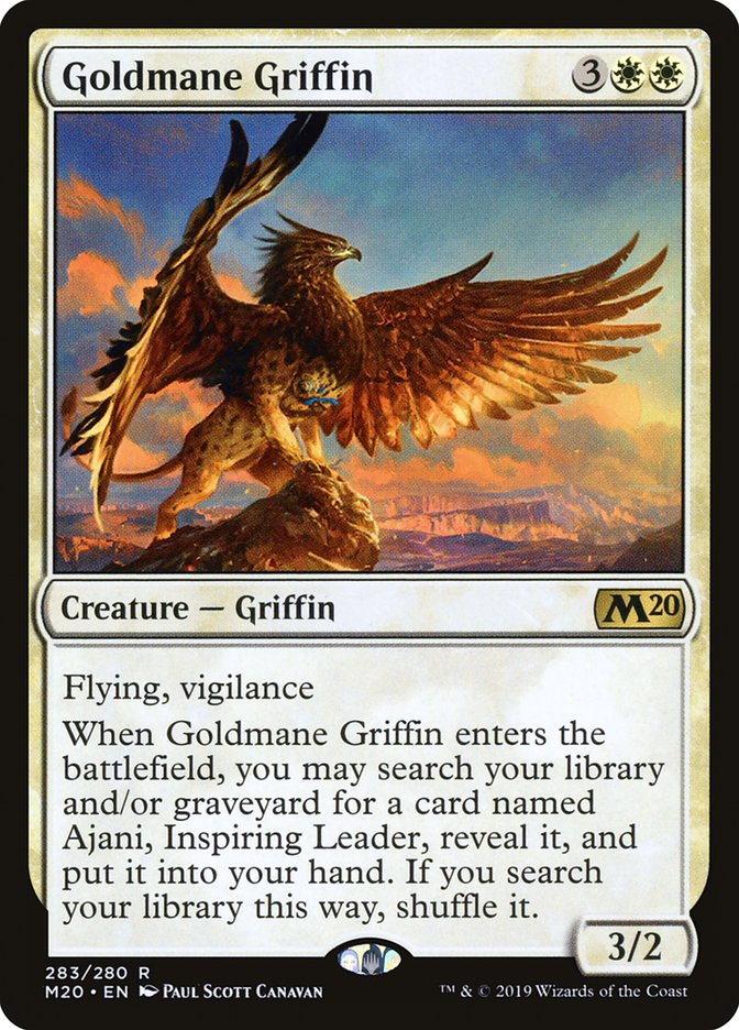 Goldmane Griffin [Core Set 2020] | Golgari Games