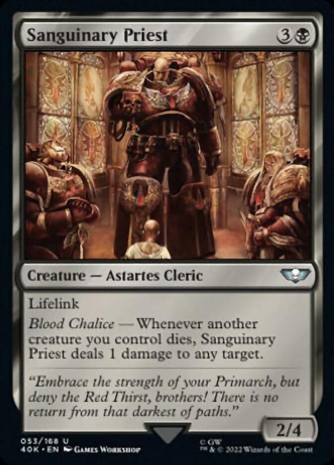 Sanguinary Priest (Surge Foil) [Universes Beyond: Warhammer 40,000] | Local Legends