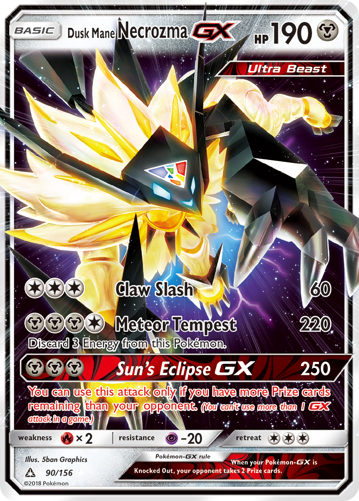 Dusk Mane Necrozma GX (90/156) [Sun & Moon: Ultra Prism] | Golgari Games