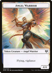 Treasure // Angel Warrior Double-sided Token [Kaldheim Tokens] | Golgari Games