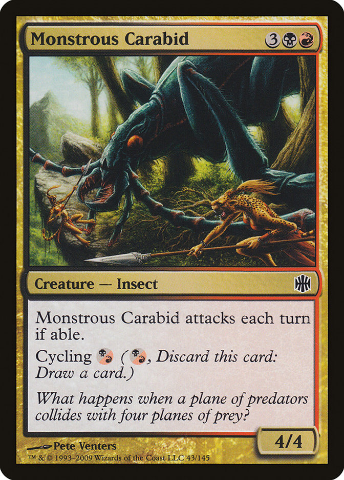 Monstrous Carabid [Alara Reborn] | Golgari Games