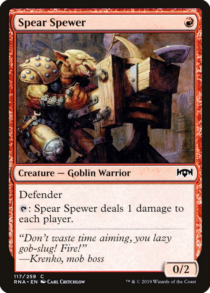 Spear Spewer [Ravnica Allegiance] | Golgari Games