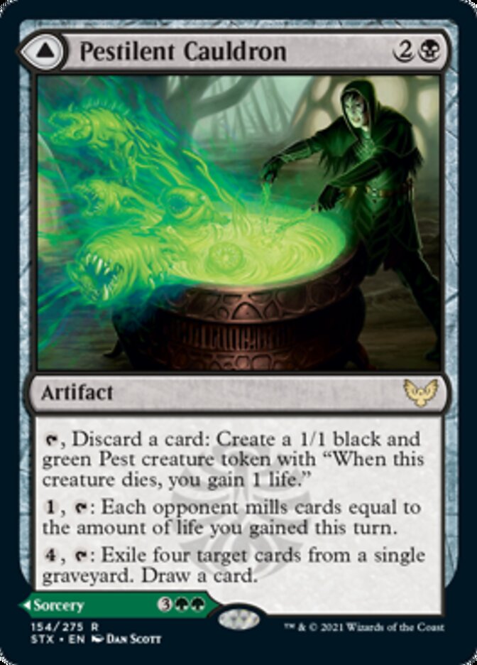 Pestilent Cauldron // Restorative Burst [Strixhaven: School of Mages] | Golgari Games