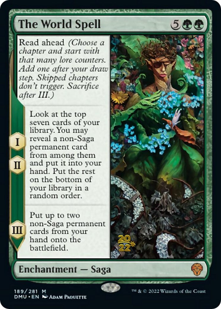 The World Spell [Dominaria United Prerelease Promos] | Golgari Games