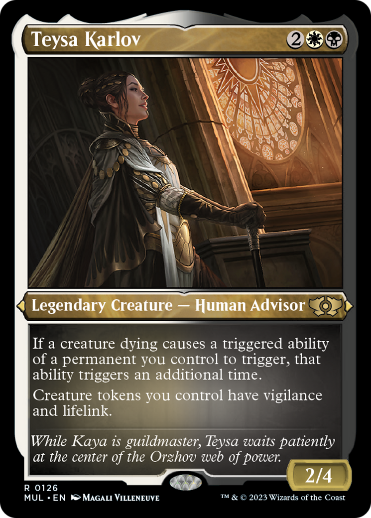 Teysa Karlov (Foil Etched) [Multiverse Legends] | Golgari Games