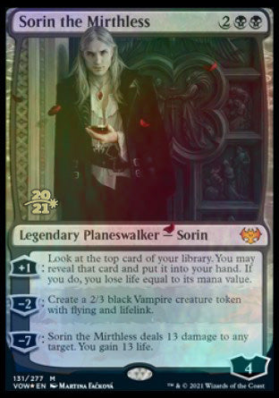 Sorin the Mirthless [Innistrad: Crimson Vow Prerelease Promos] | Golgari Games