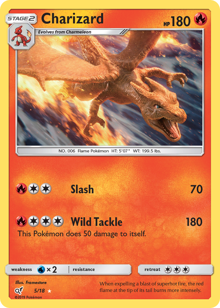 Charizard (5/18) [Sun & Moon: Detective Pikachu] | Golgari Games