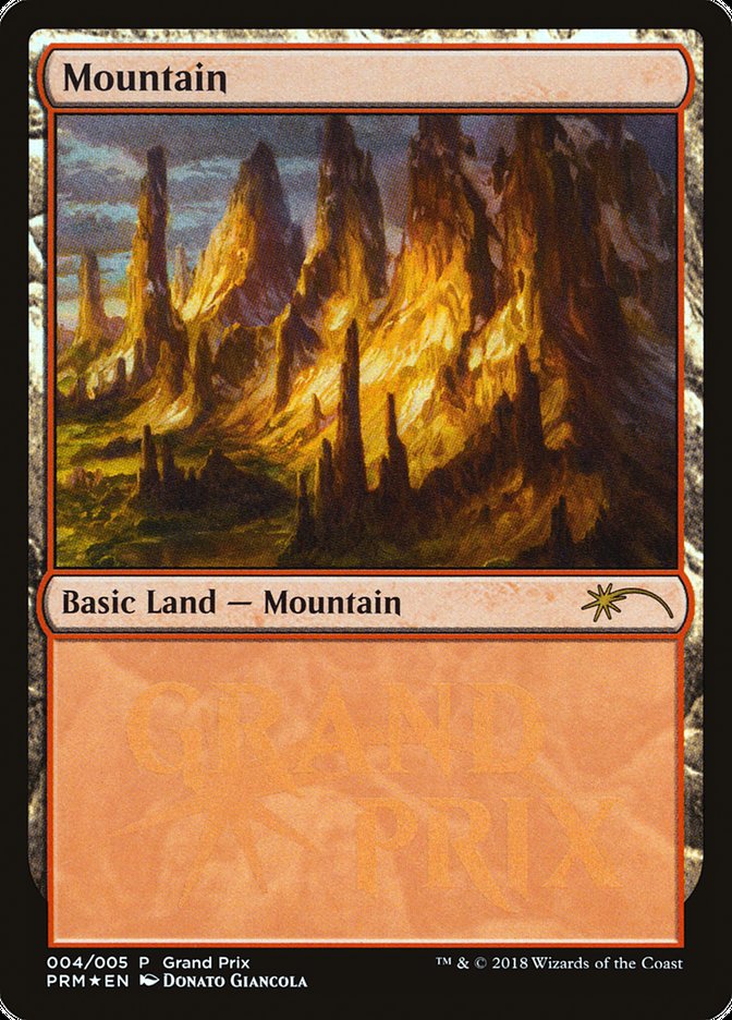 Mountain (2018d) [Grand Prix Promos] | Golgari Games