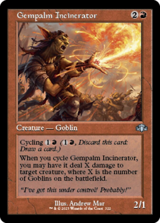 Gempalm Incinerator (Retro) [Dominaria Remastered] | Golgari Games