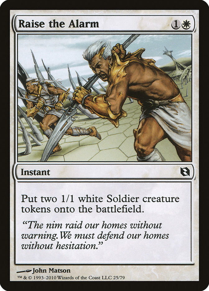 Raise the Alarm [Duel Decks: Elspeth vs. Tezzeret] | Local Legends