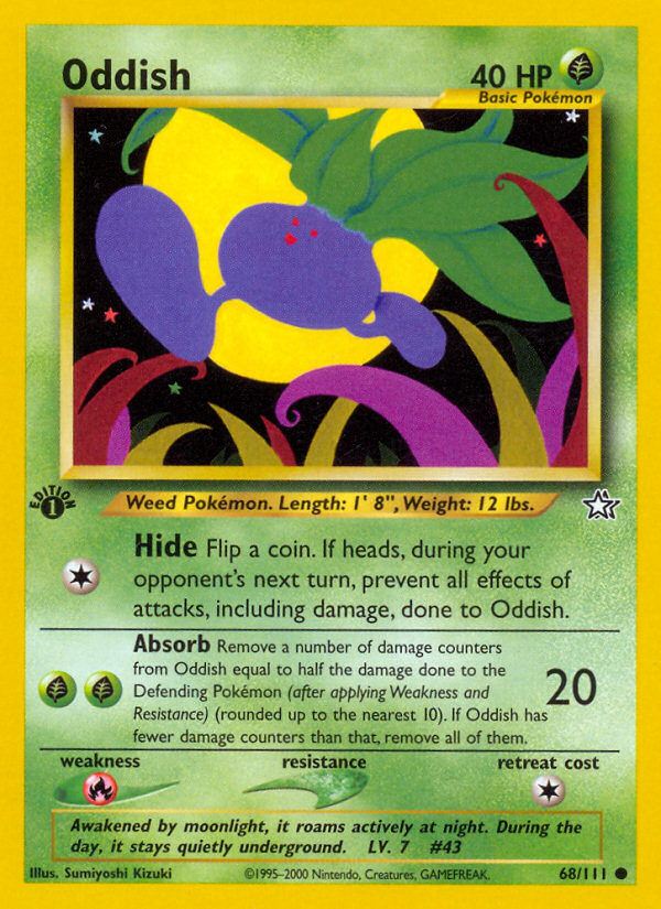 Oddish (68/111) [Neo Genesis 1st Edition] | Golgari Games