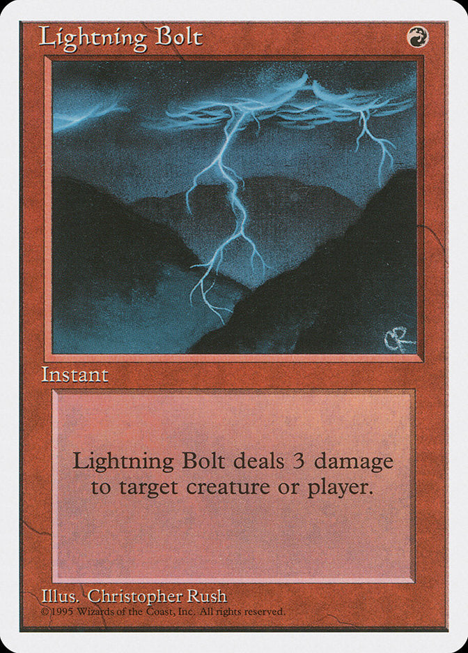 Lightning Bolt [Fourth Edition] | Local Legends