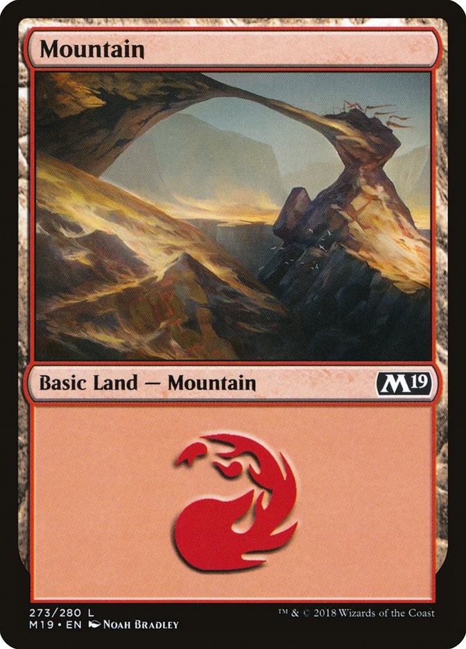 Mountain (273) [Core Set 2019] | Golgari Games