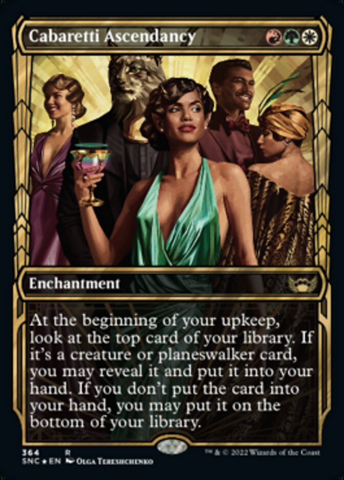 Cabaretti Ascendancy (Showcase Golden Age Gilded Foil) [Streets of New Capenna] | Golgari Games