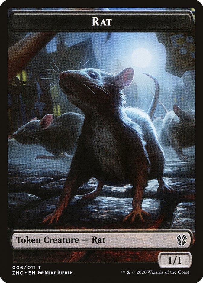 Faerie Rogue // Rat Double-sided Token [Zendikar Rising Commander Tokens] | Golgari Games