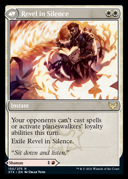 Flamescroll Celebrant // Revel in Silence [Strixhaven: School of Mages] | Golgari Games