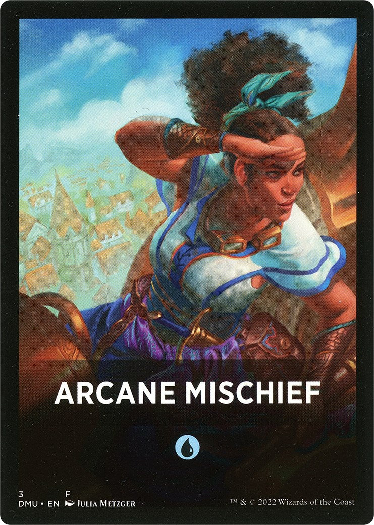 Arcane Mischief Theme Card [Dominaria United Tokens] | Local Legends