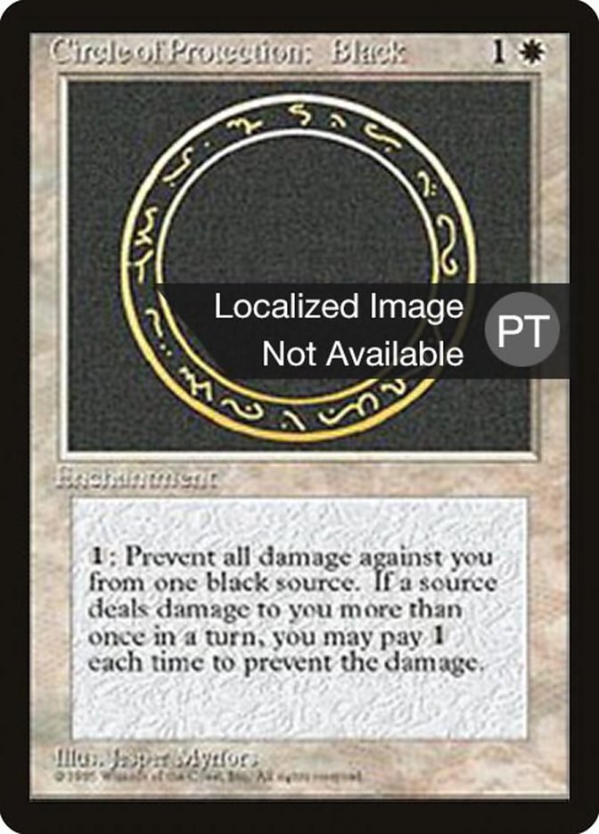 Circle of Protection: Black [Fourth Edition (Foreign Black Border)] | Local Legends