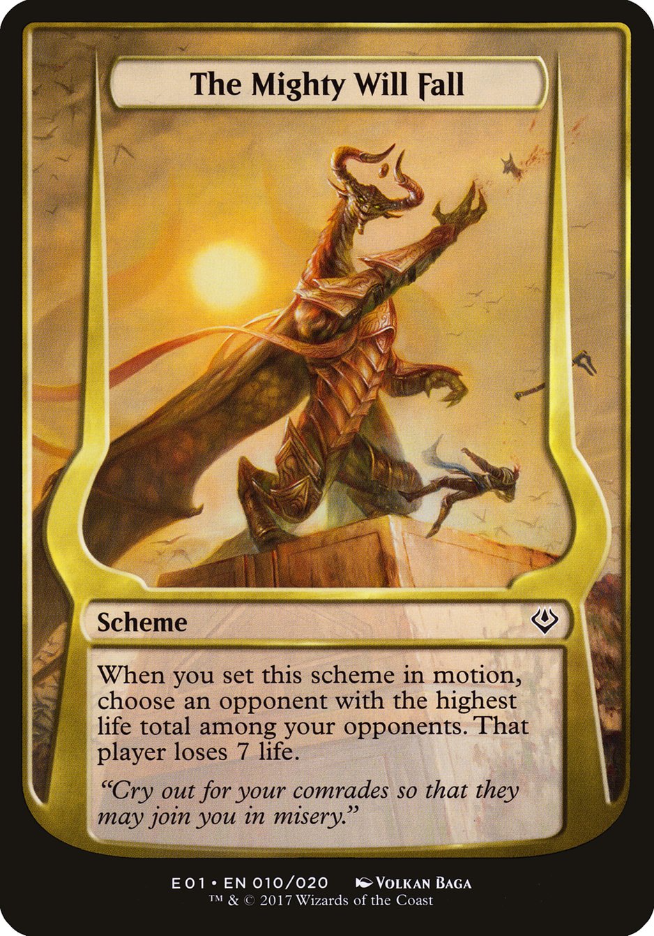 The Mighty Will Fall (Schemes) [Archenemy: Nicol Bolas Schemes] | Local Legends