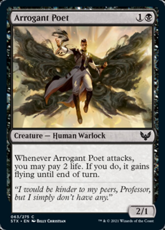 Arrogant Poet [Strixhaven: School of Mages] | Golgari Games