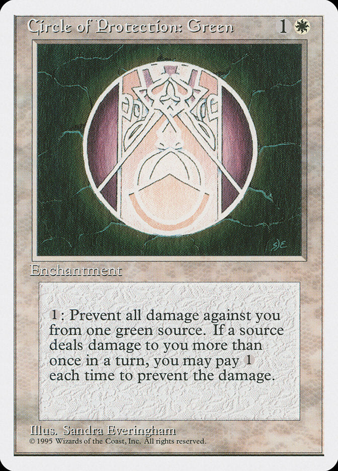 Circle of Protection: Green [Fourth Edition] | Local Legends